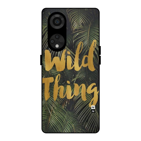 Wild Leaf Thing Metal Back Case for Reno8 T 5G