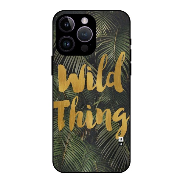 Wild Leaf Thing Metal Back Case for iPhone 14 Pro Max