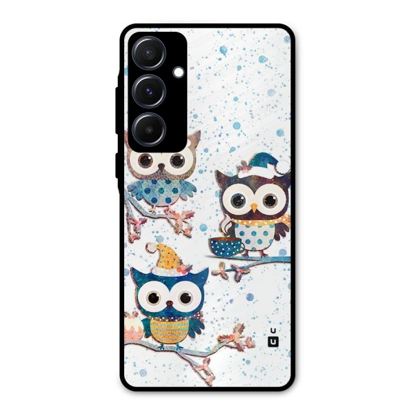 Winter Owls Metal Back Case for Galaxy A55