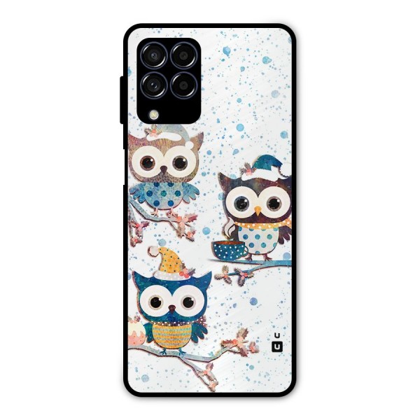 Winter Owls Metal Back Case for Galaxy M53 5G