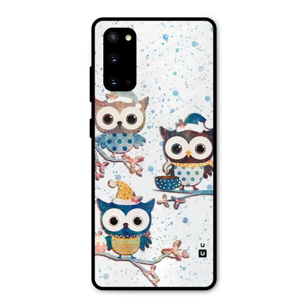 Winter Owls Metal Back Case for Galaxy S20