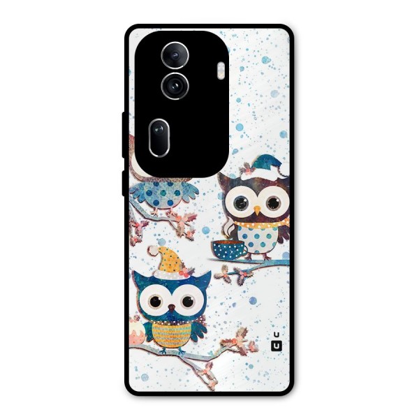 Winter Owls Metal Back Case for Oppo Reno11 Pro 5G