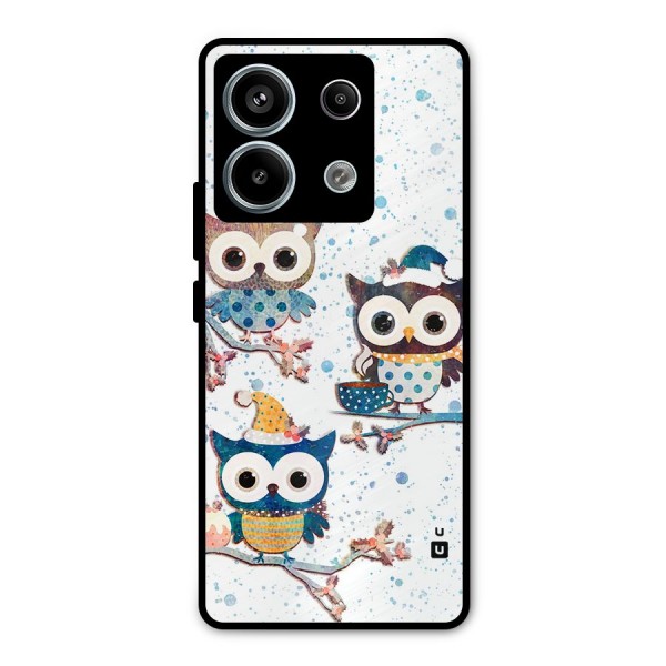 Winter Owls Metal Back Case for Redmi Note 13 Pro 5G