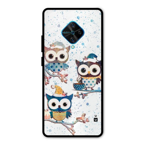 Winter Owls Metal Back Case for Vivo S1 Pro