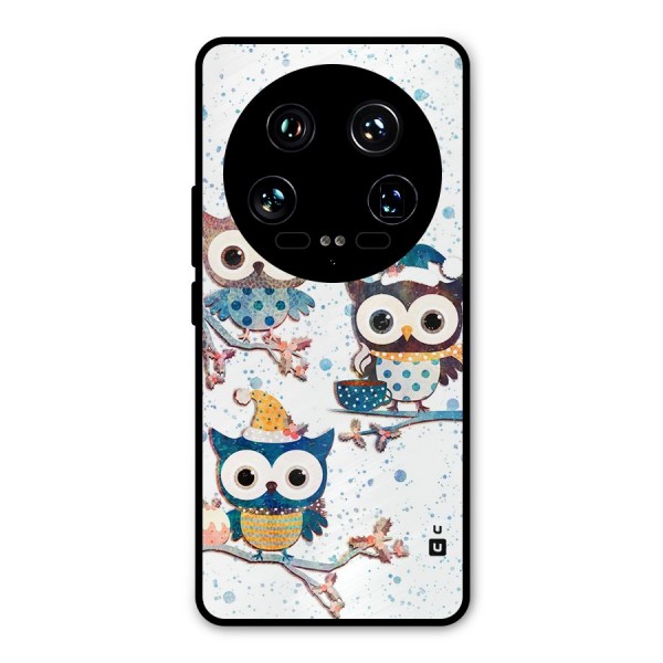 Winter Owls Metal Back Case for Xiaomi 14 Ultra