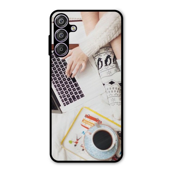 Winter Relaxation Metal Back Case for Galaxy M15