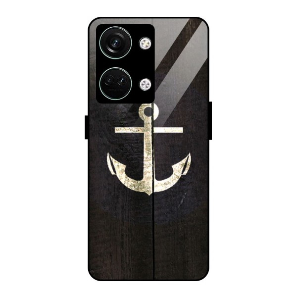 Wood Anchor Glass Back Case for Oneplus Nord 3