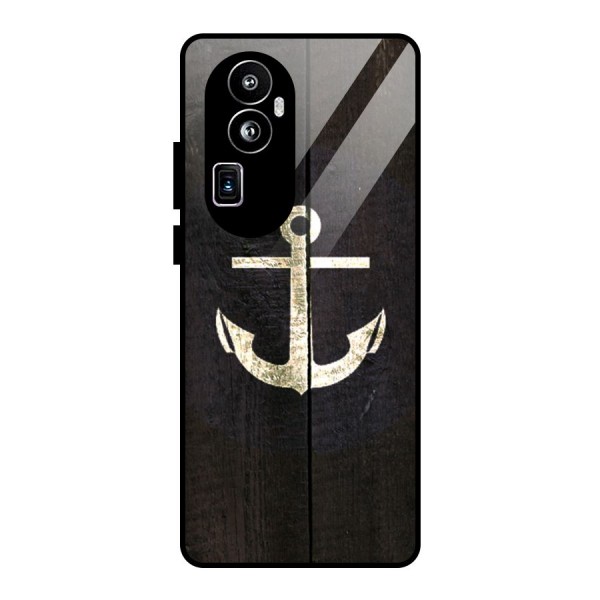 Wood Anchor Glass Back Case for Oppo Reno10 Pro Plus