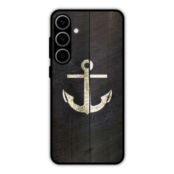 Wood Anchor Metal Back Case for Galaxy S24 Plus