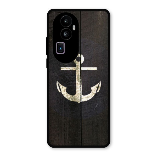 Wood Anchor Metal Back Case for Oppo Reno10 Pro Plus