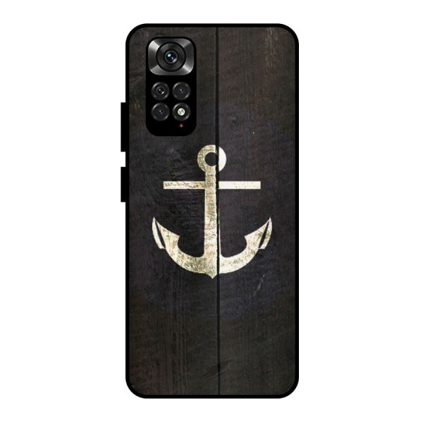 Wood Anchor Metal Back Case for Redmi Note 11 Pro