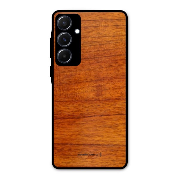 Wood Texture Design Metal Back Case for Galaxy A55