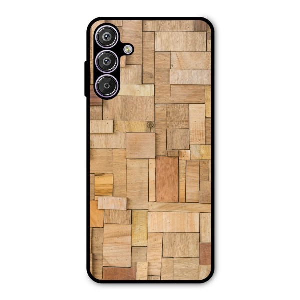 Wooden Blocks Metal Back Case for Galaxy F15