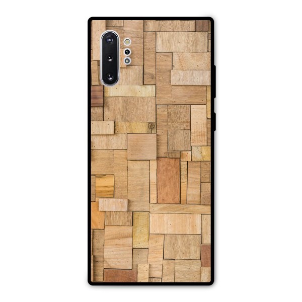 Wooden Blocks Metal Back Case for Galaxy Note 10 Plus
