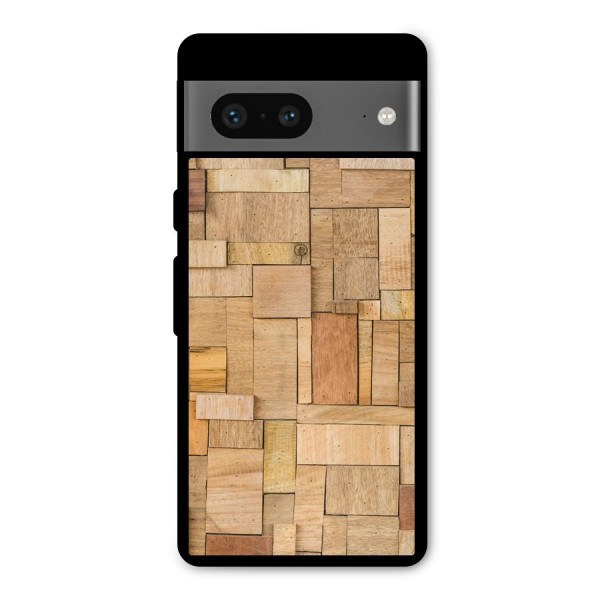 Wooden Blocks Metal Back Case for Google Pixel 7