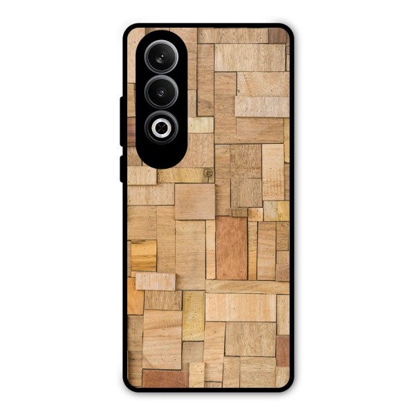 Wooden Blocks Metal Back Case for OnePlus Nord CE4