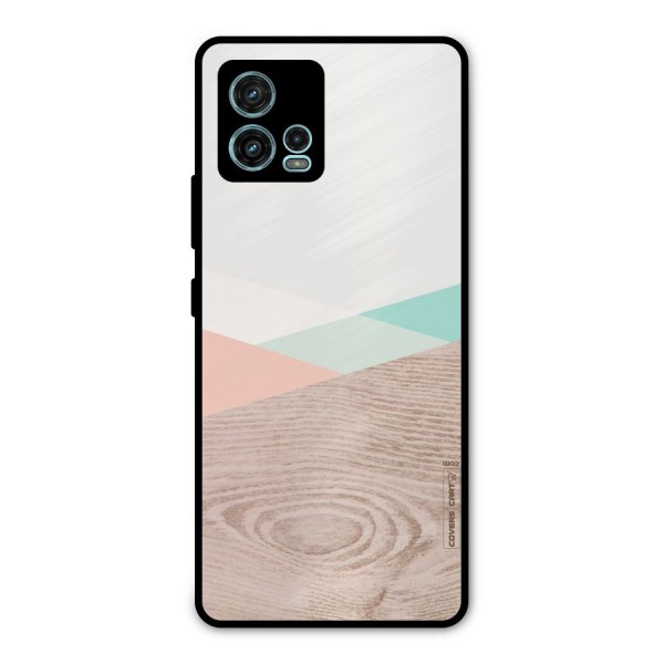Wooden Fusion Metal Back Case for Moto G72
