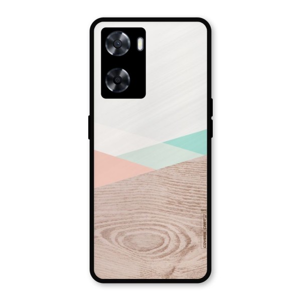 Wooden Fusion Metal Back Case for Oppo A77s