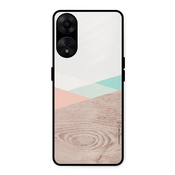 Wooden Fusion Metal Back Case for Oppo A78 5G