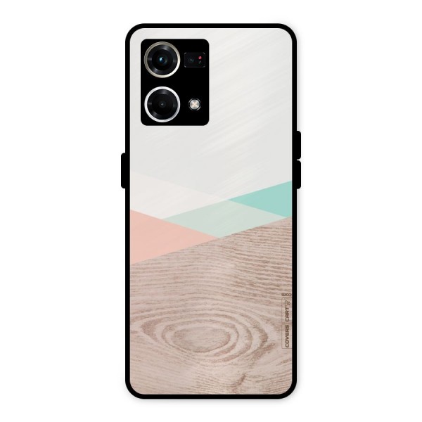 Wooden Fusion Metal Back Case for Oppo F21 Pro 4G