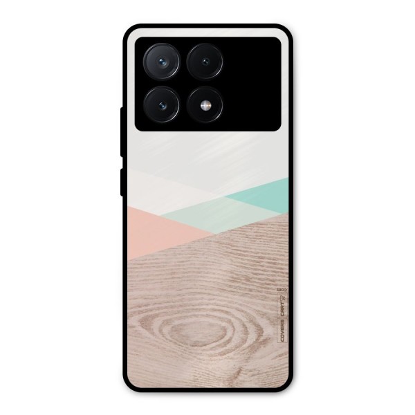 Wooden Fusion Metal Back Case for Poco X6 Pro