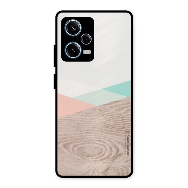 Wooden Fusion Metal Back Case for Redmi Note 12 Pro