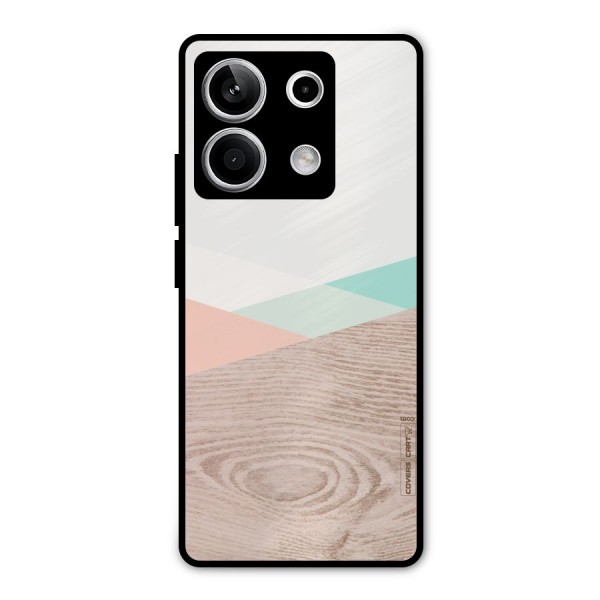 Wooden Fusion Metal Back Case for Redmi Note 13 5G