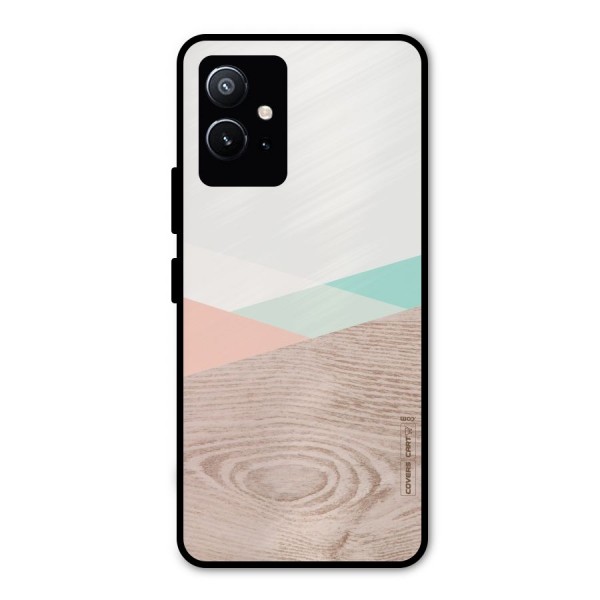 Wooden Fusion Metal Back Case for Vivo T1 5G