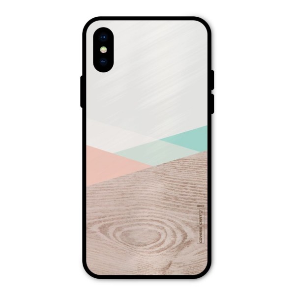 Wooden Fusion Metal Back Case for iPhone XS
