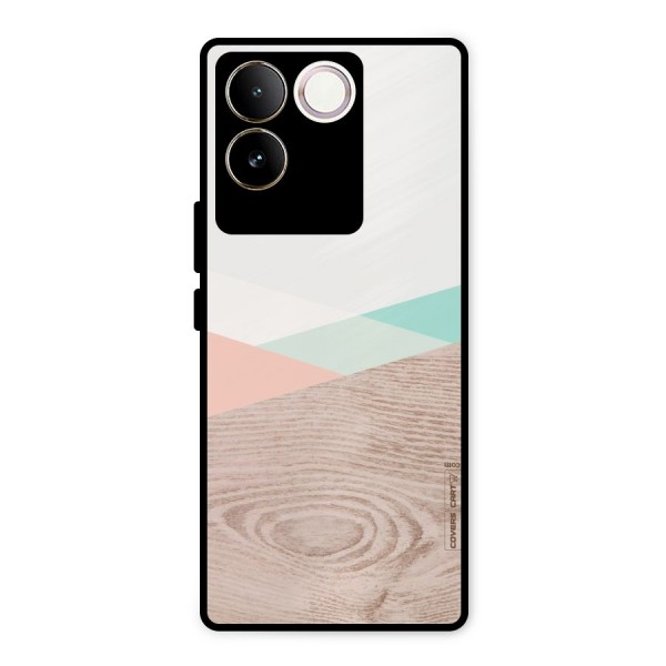 Wooden Fusion Metal Back Case for iQOO Z7 Pro