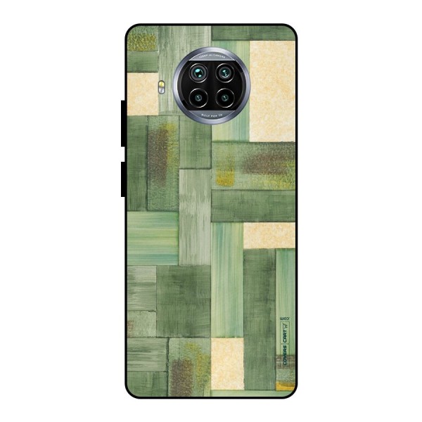 Wooden Green Texture Metal Back Case for Mi 10i