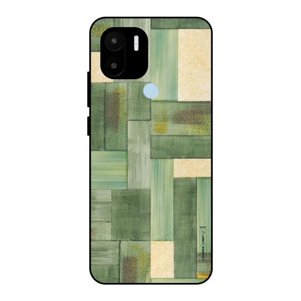 Wooden Green Texture Metal Back Case for Redmi A1+