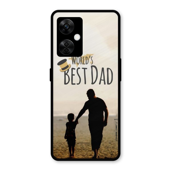 Worlds Best Dad Metal Back Case for OnePlus Nord CE 3 Lite