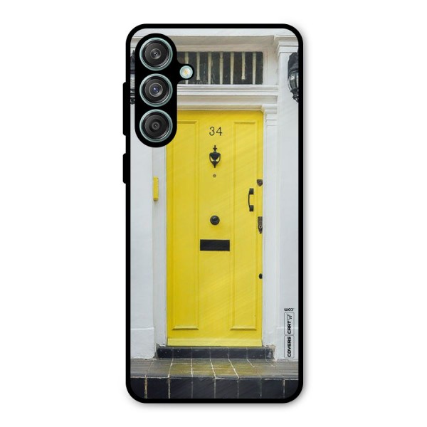 Yellow Door Metal Back Case for Galaxy M55 5G