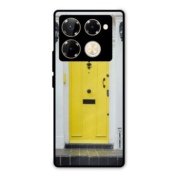 Yellow Door Metal Back Case for Infinix Note 40 Pro
