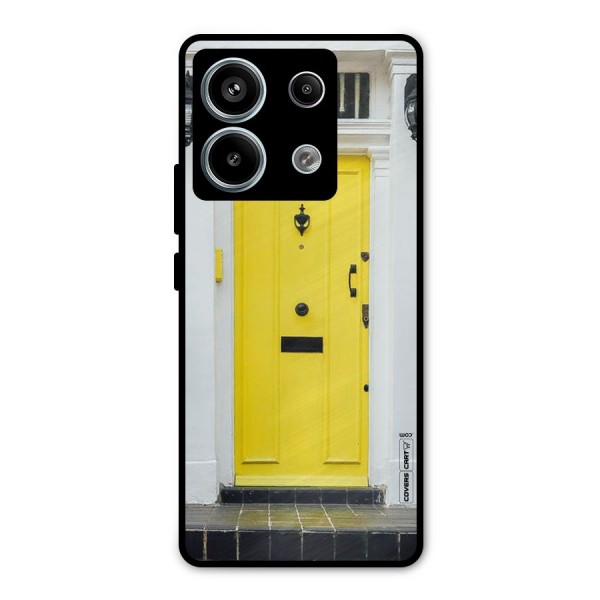 Yellow Door Metal Back Case for Redmi Note 13 Pro 5G