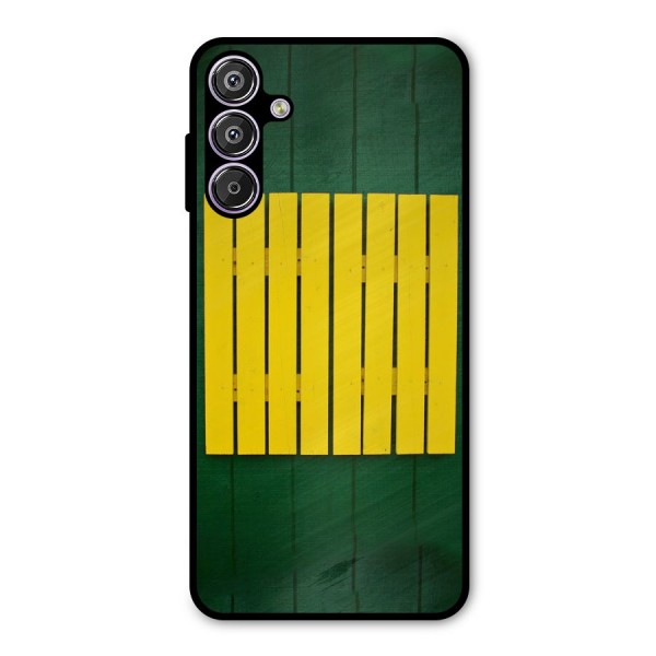 Yellow Fence Metal Back Case for Galaxy F15
