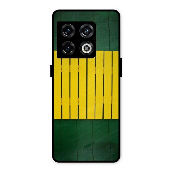 Yellow Fence Metal Back Case for OnePlus 10 Pro 5G
