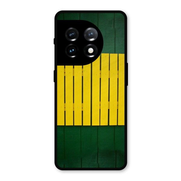 Yellow Fence Metal Back Case for OnePlus 11