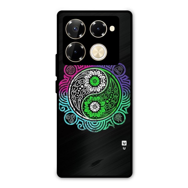 Yin and Yang Colorful Mandala Metal Back Case for Infinix Note 40 Pro