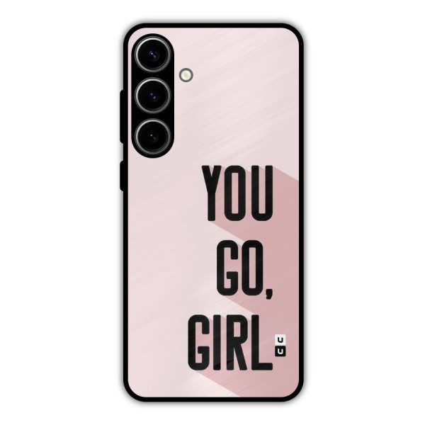 You Go Girl Shadow Metal Back Case for Galaxy S24 Plus