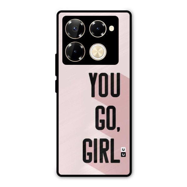You Go Girl Shadow Metal Back Case for Infinix Note 40 Pro