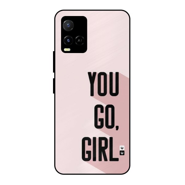 You Go Girl Shadow Metal Back Case for Vivo Y33s