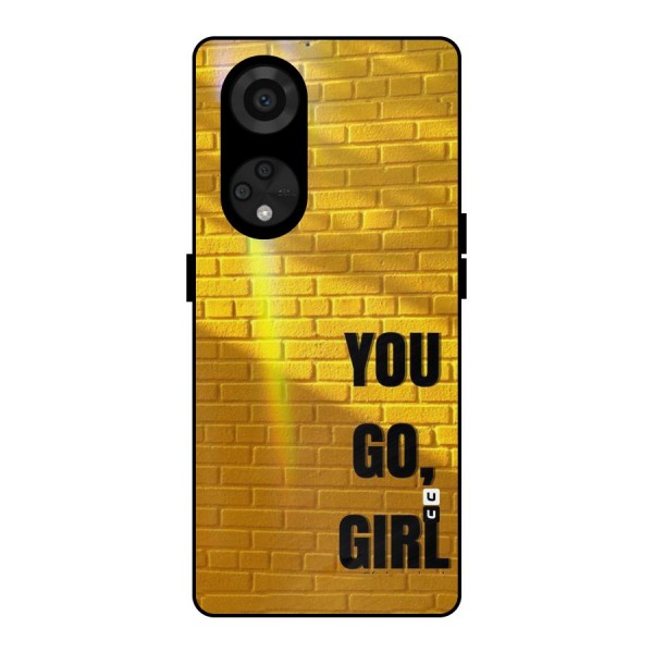You Go Girl Wall Metal Back Case for Reno8 T 5G