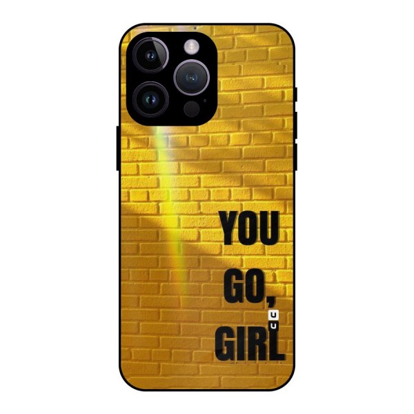 You Go Girl Wall Metal Back Case for iPhone 14 Pro Max