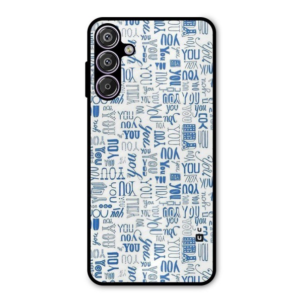 You Pattern Metal Back Case for Galaxy F15