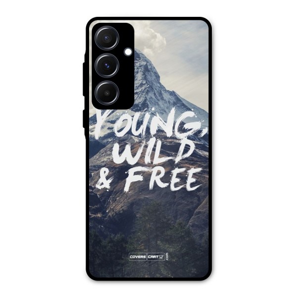 Young Wild and Free Metal Back Case for Galaxy A55