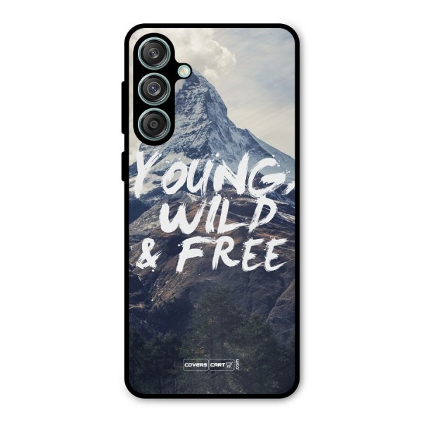 Young Wild and Free Metal Back Case for Galaxy M55 5G