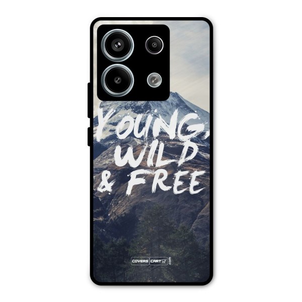Young Wild and Free Metal Back Case for Redmi Note 13 Pro 5G