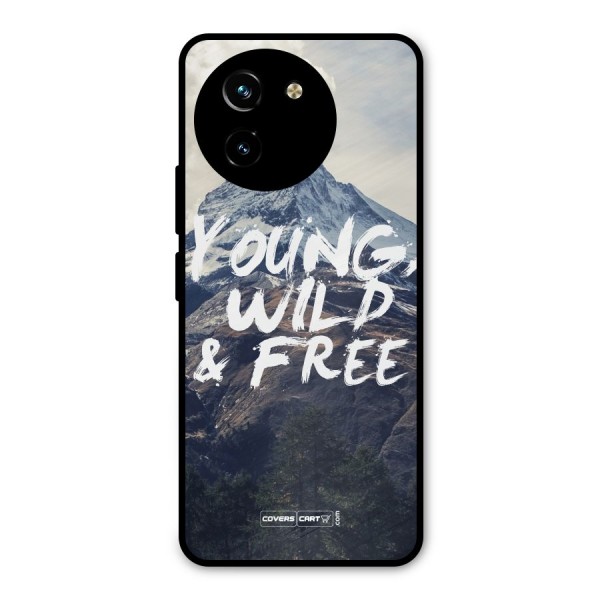 Young Wild and Free Metal Back Case for Vivo Y200i